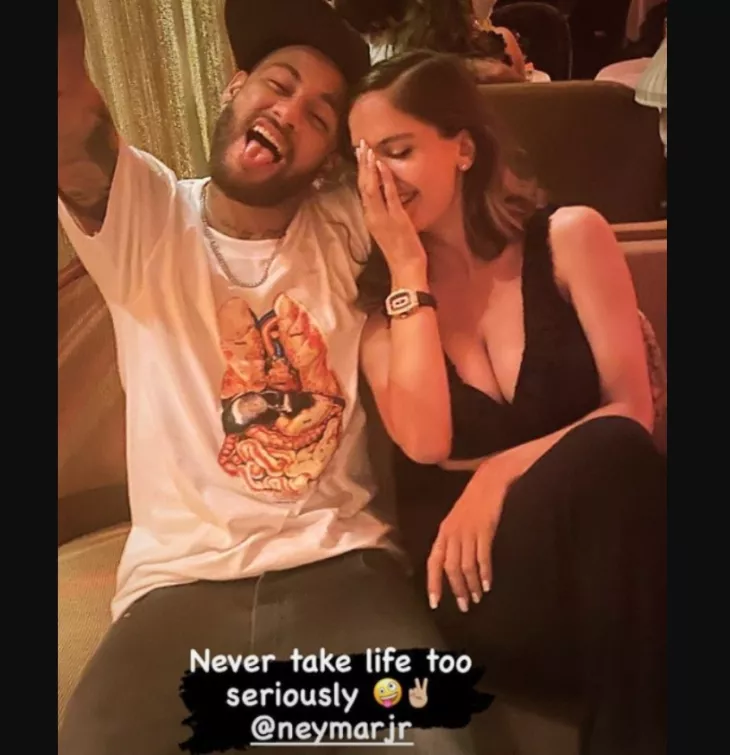 Natalia Barulich with Neymar