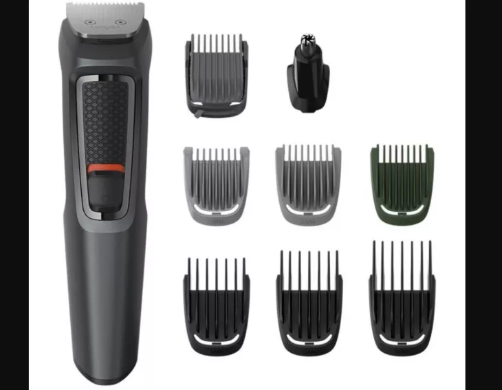 Philips trimmer with self-sharpening blades