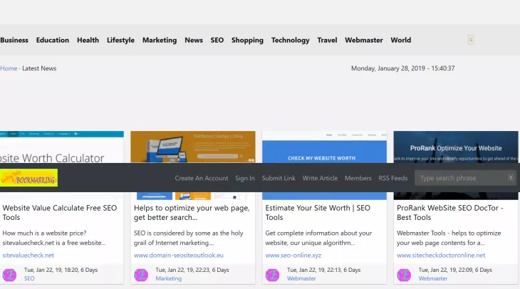 today ranking bookmarks
