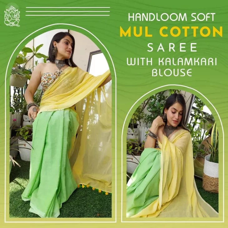 buy ethnic cotton saree online