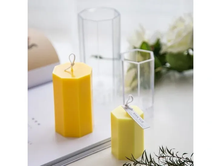 3D Hexa Poly Candle Mold