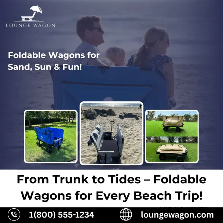 beach wagons, foldable wagon