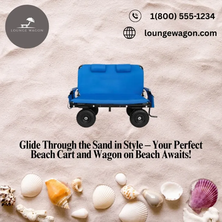 beach cart, wagon on beach
