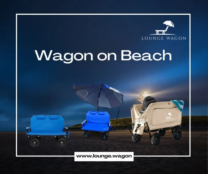 wagon on beach, Collapsable wagon