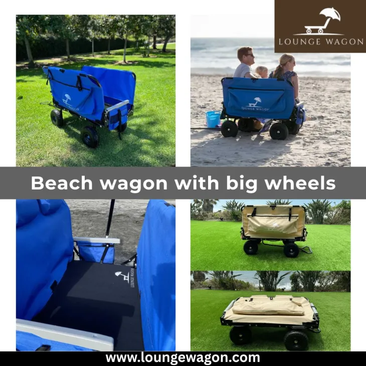Wagon Cart, beach wagon with big wheels