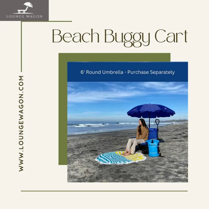 beach buggy cart, collapsible beach wagon