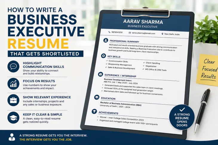 Business executive resume