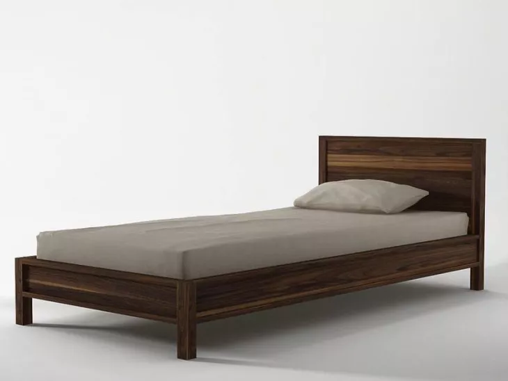 wooden single bed 