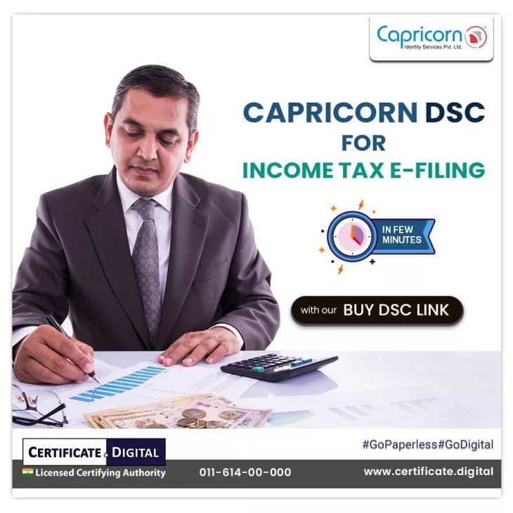 Capricorn DSC For Income Tax E-Filling
