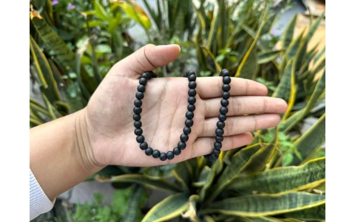 Natural Karungali Mala wooden prayer beads