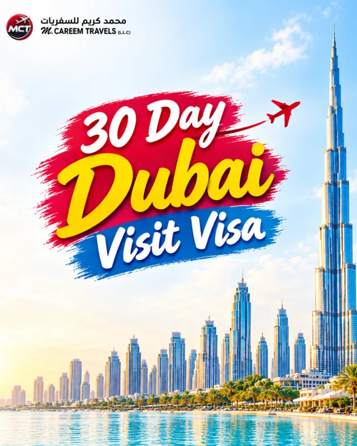 30 day Dubai visit visa