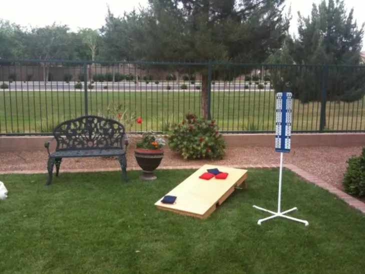 Cornhole Game BAckyard