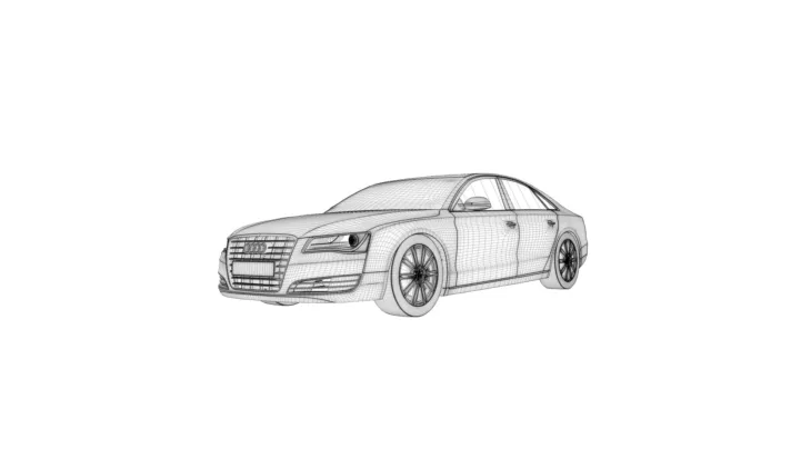 3d car render