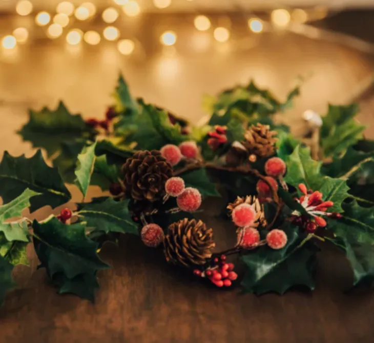christmas dried flowers decor