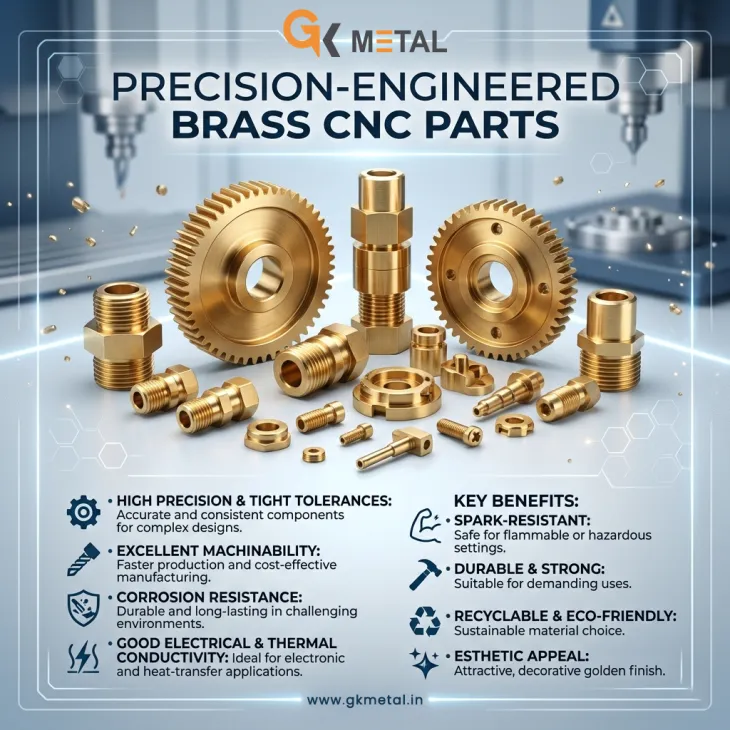 brass cnc turned parts