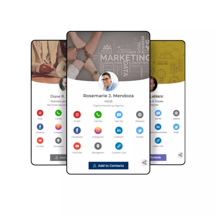 Digital visiting card