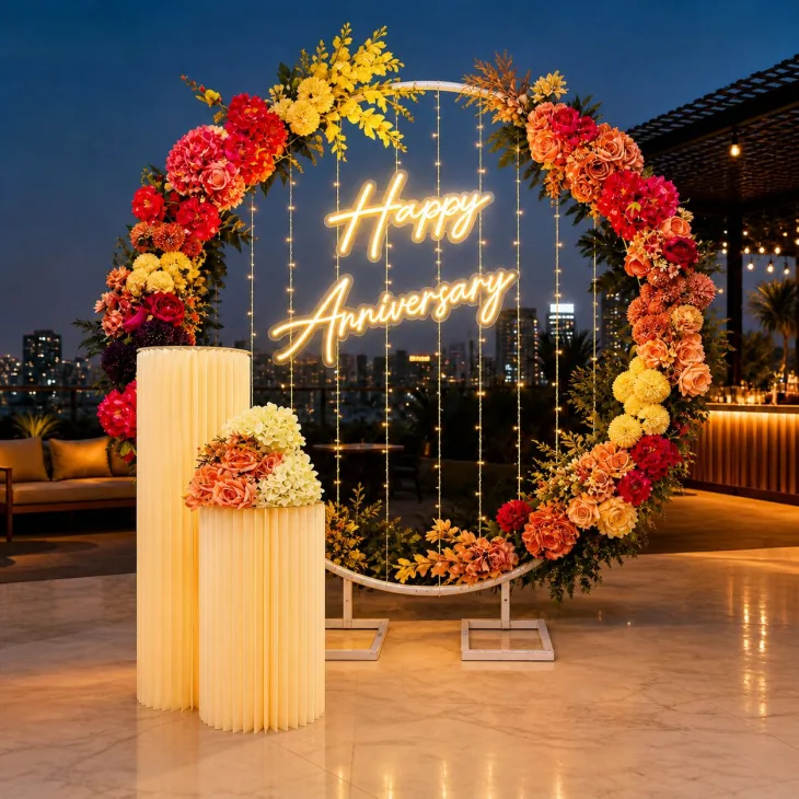 Anniversary Decoration with ring  