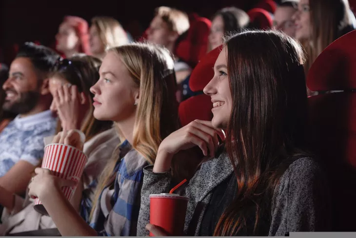 audience in a movie theatre