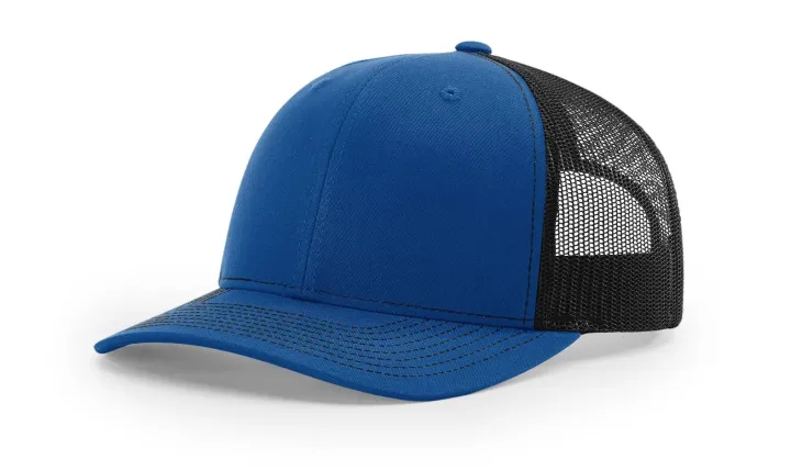 Blue, black  Richardson 112 Trucker Hat