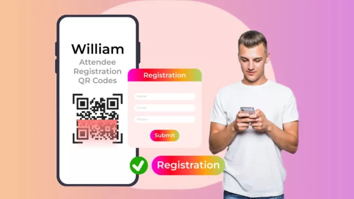 Paperless event registration online