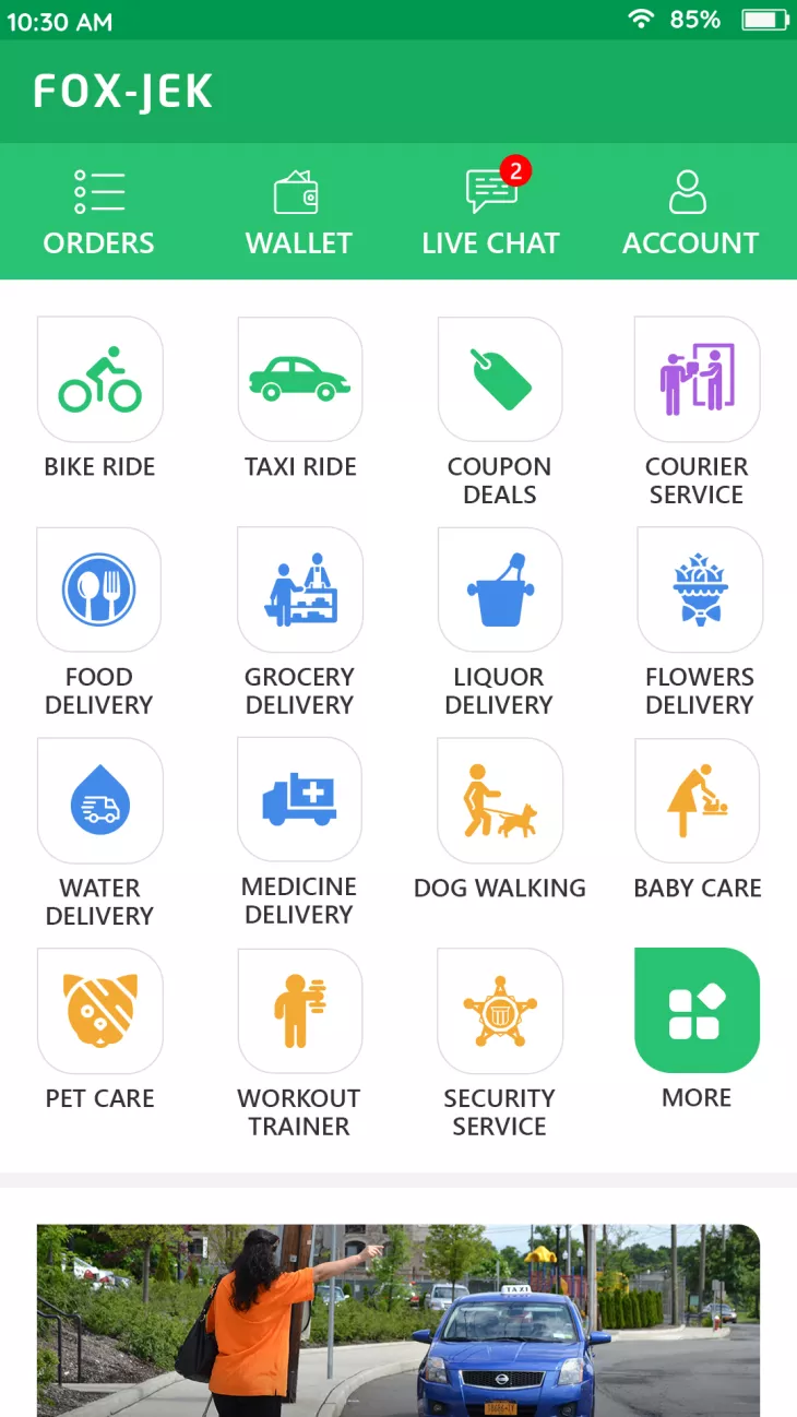 Gojek clone app