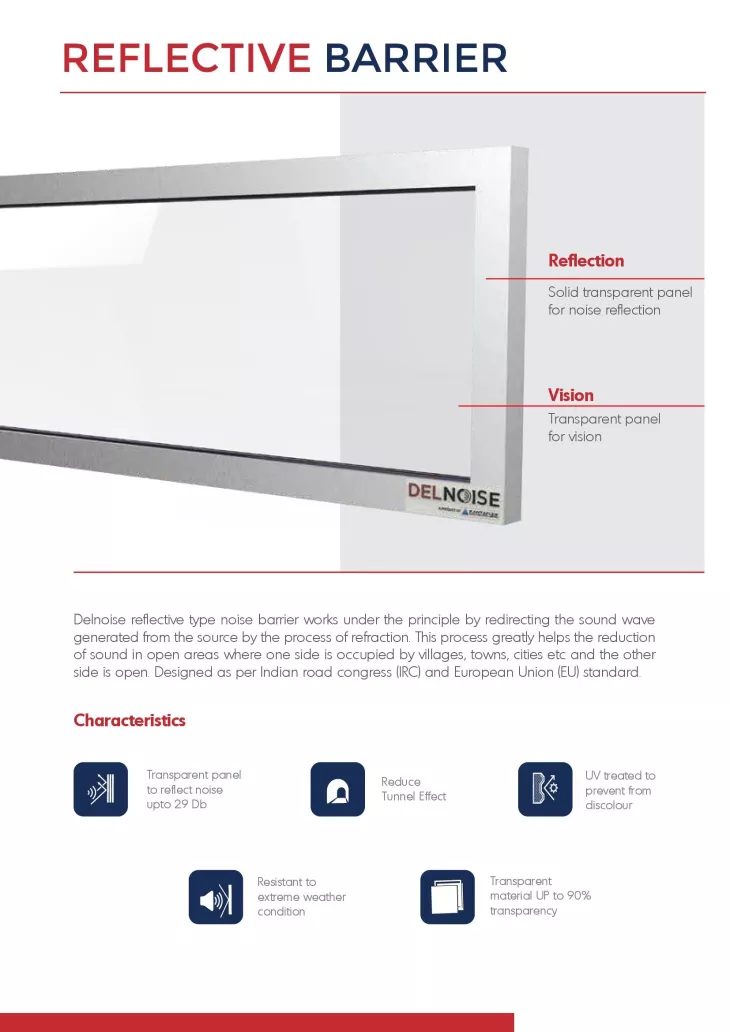Reflective Noise Control Barriers in Chennai