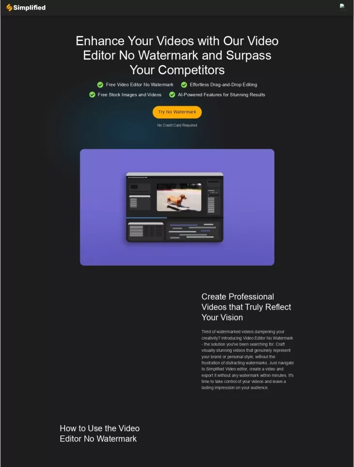 Free Online Video Editor No Watermark - Fast Editing