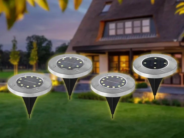 Solar inground lights for outdoor landscape