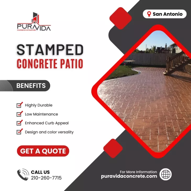 stamped concrete services in san antonio