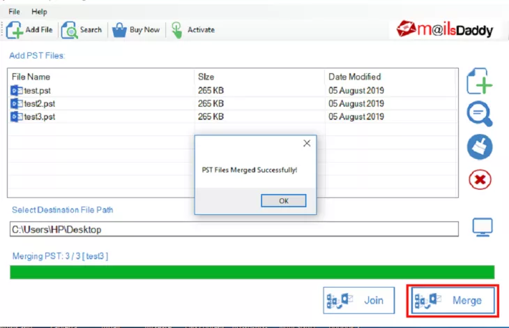 combine pst file