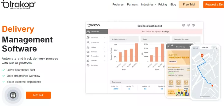 trakop delivery management software