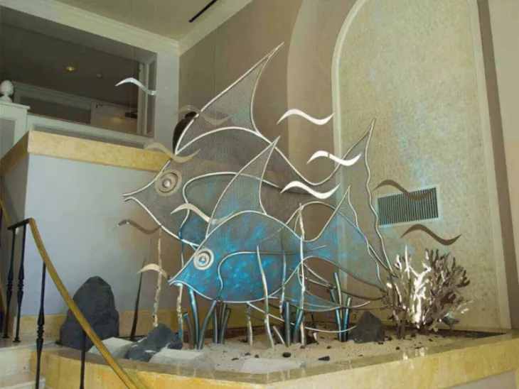 modern metal wall art services