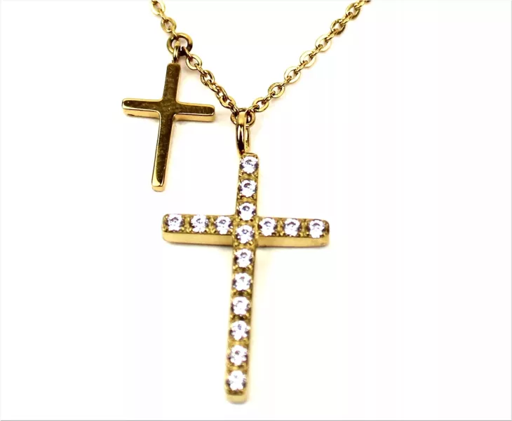 double cross necklace