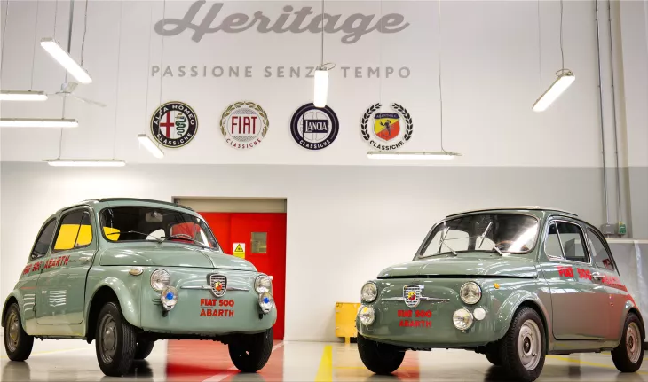The Abarth Classiche 500 Record Monza '58 at the Milan AutoClassica show