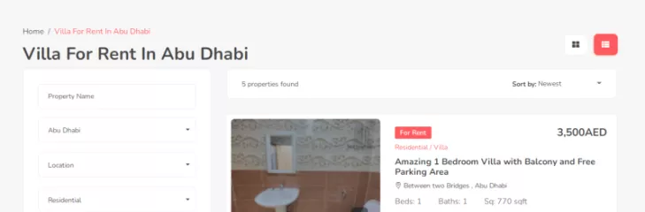 Villa For Rent In Abu Dhabi  Waperty