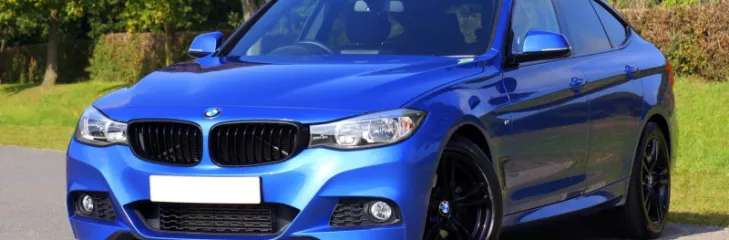 blue BMW