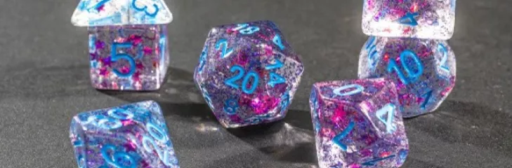 Acrylic dice set