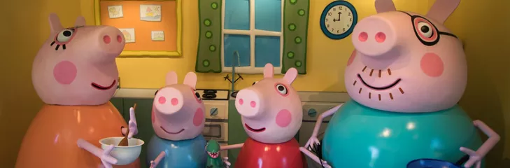 peppa pig diorama exhibit
