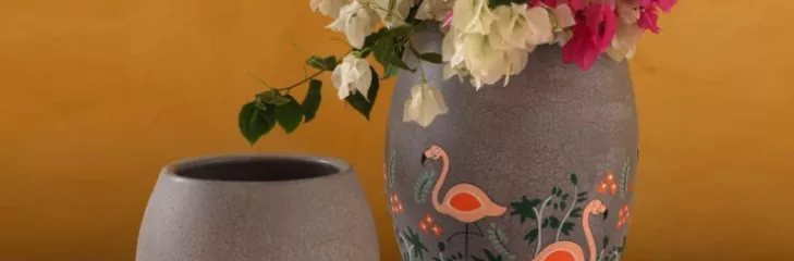 A flower vase is an exquisite piece from the assortment of home decor accessories to flourish your interiors with freshness and an elegant appeal. 