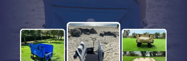 beach wagons, foldable wagon