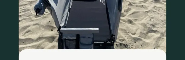beach trolley cart, beach wagon for soft sand