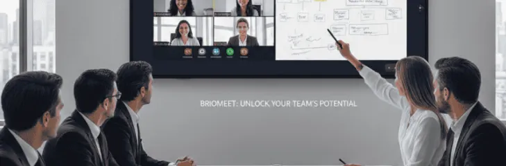 An interactive flat panel, connected with PTZ camera