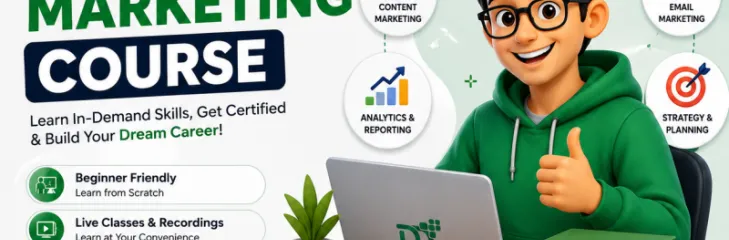 Best Digital Marketing Course by DigiDir Academy featuring SEO, Google Ads, social media, content marketing, email marketing, analytics, and practical training.