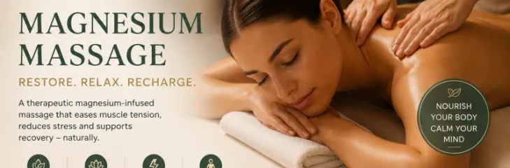 Magnesium massage therapy at Wellness Haven in JVC Dubai for muscle recovery and relaxation