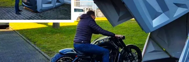 Motorcycle storage sheds