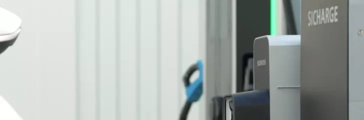 Siemens displays an automated charging station
