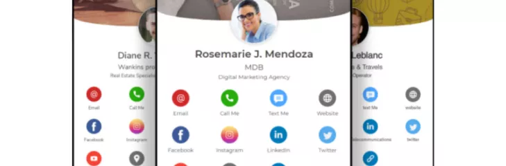 Digital visiting card