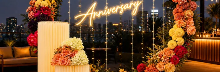 Anniversary Decoration with ring  