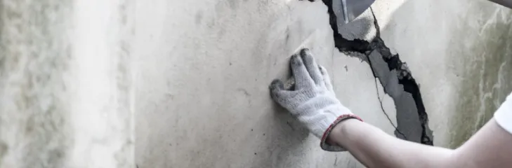 Foundation crack