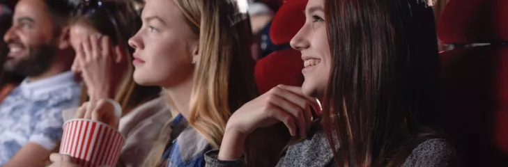 audience in a movie theatre